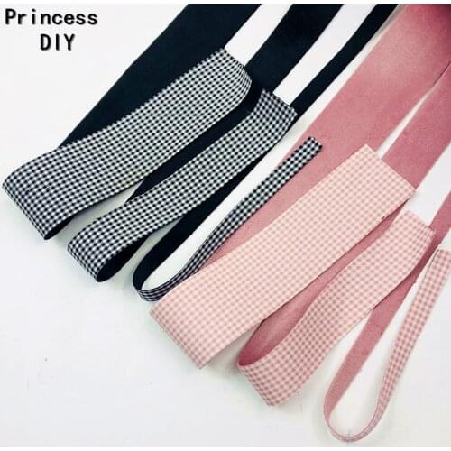 5Meters 25mm 40mm Fabric Layering Velvet Ribbon 10mm Pink Black Plaid Velvet Riband Tape DIY Hair Bow Hand Craft Material