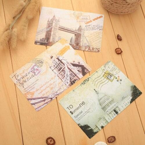 9sheets/Set bookmarks Retro Card Postcard DIY Greeting Card Note Cards Bookmark Gifts Office and School Stationery