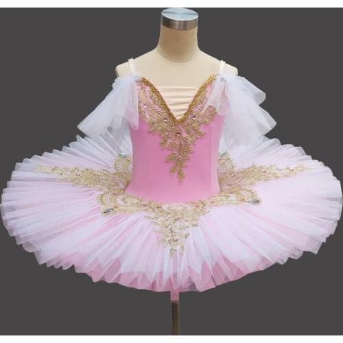 White Red Pink Color Pancake Tutu Kids Dance Costumes Professional Ballet Tutu Dancewear Ballerina Ballet Dress Girl Adult