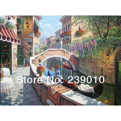 Free shipping beautiful landscape canvas print picture Mediterranean sea picture oil painting printed on canvas EYA-44127