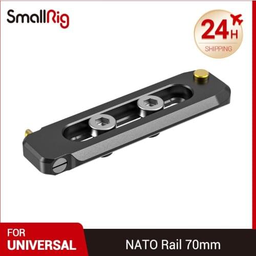 SmallRig Quick Release Safery Rail Camera Rig NATO Rail 70mm W/ Anti - off Pins For EVF Mount Nato Handle DIY Attach 2483