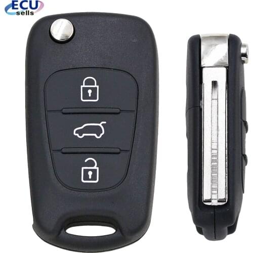 3 Button Car Key Case Remote Key Fob Case Shell Accessories For Kia Ceed Picanto Sportage For Hyundai i20 i30 ix35