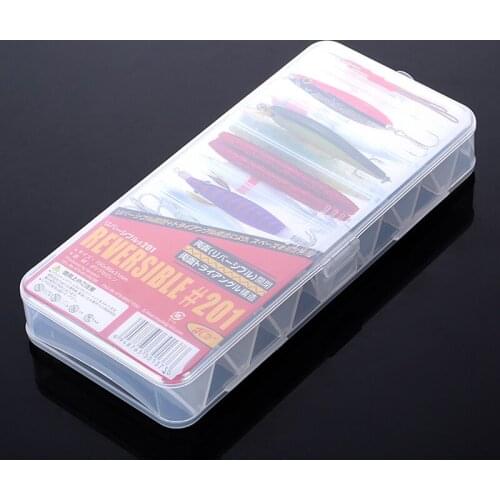 Fish Lures Hard Cases 14 Compartments Double Sided Spinner Plastic Useful Multi-function Fly Fishing Tackle Box Storage Tool