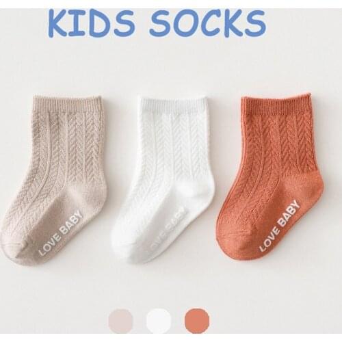 Kids Socks Baby Solid Cotton Beauty Candy Colors Warmers Socks Boys Girls Children Clothes
