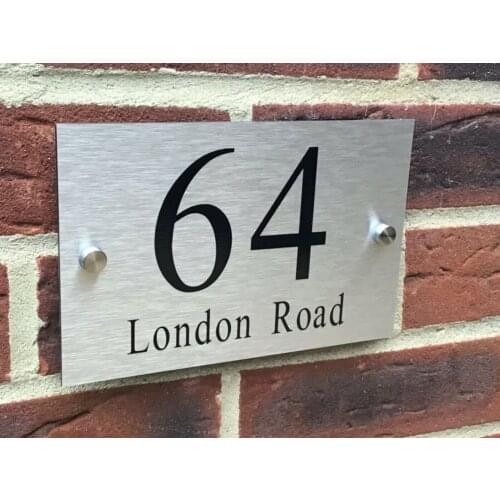 DIY House Number CONTEMPORARY Aluminum-plastic Composite Board HOUSE NUMBER SIGN PLAQUE / DOOR SIGN