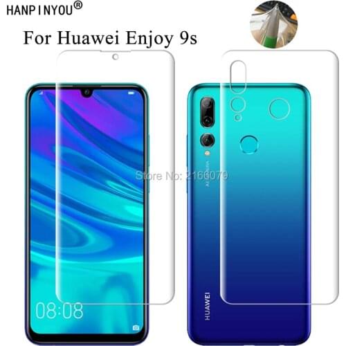 For Huawei P Smart Plus 2019 / Enjoy 9s 6.21" Soft TPU Front Back Full Cover Screen Protector Transparent Protective Film +Tools