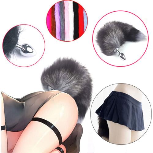 Butt Plug Metal Anal Plug Fox Tail Sex Toys For Women Couples Anal Expandable Adult Games Buttplug Erotic Accessories Sex Shop