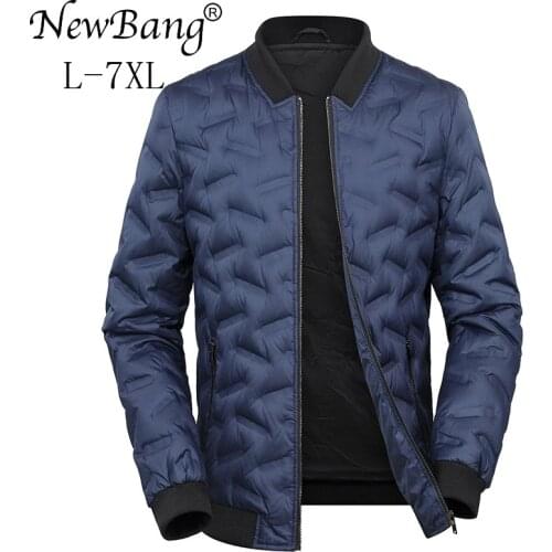 NewBang Brand 6XL 7XL Plus Men Fashions Down Coat Male Down Jacket Mens Winter Thick Warm Windbreaker feather Jacket