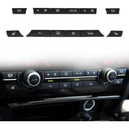 12Pcs Button Key Caps A/C Heater Switch Kit for BMW F07 GT/F10/F11 F01/F02 Car Styling Interior Parts Car Switches & Relays New