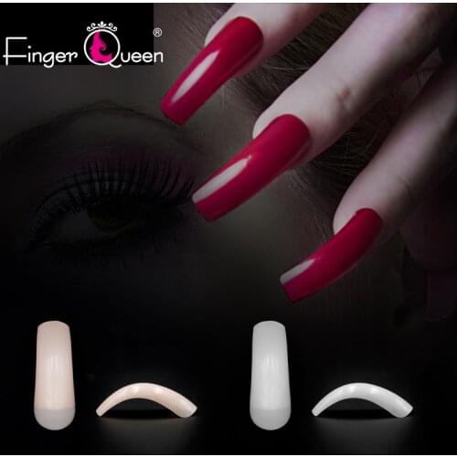 Nail Tips 500 Pcs Nude/Natural Ballerina Fake Nails Suitable for Professional Salon or Home Use Press on Nails Manicure Tools