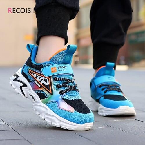 RECOISIN New 2021 Autumn Kids Sneakers Boys Basket Shoes Lightweight Comfortable Children Shoes Boy Sport Shoes Chaussure Enfant