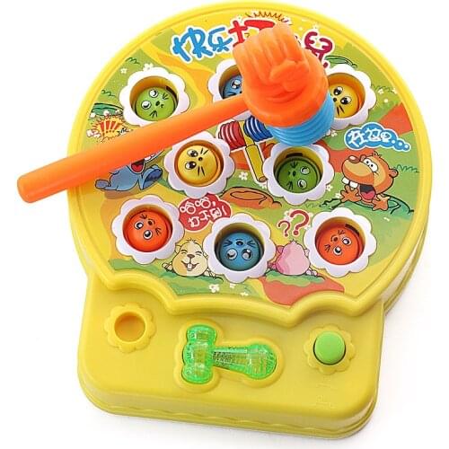 New Generation Fight Rats Beat Hamster Music Game Baby Toy Mole Game Machine Puzzle Childrens Toys Birthday Christmas Gif