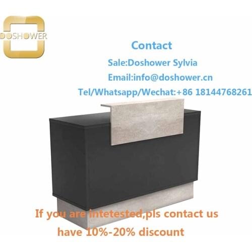 Reception desk front with office reception table design for beauty reception desk