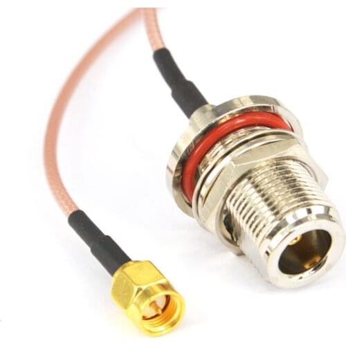 RF Cable N Female Connector to SMA Male plug with RG316 bulkhead O-ring Coaxial Pigtail Jumper LOW Loss Cable 15cm 20cm