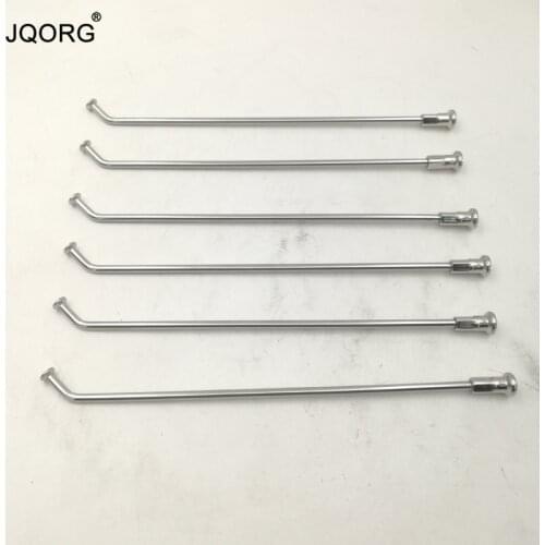 JQORG 9G Stainless Steel Material Bike Spokes Angle 135 Degree Length In 60-310mm Customize Sliver Motorbike Spokes Customized