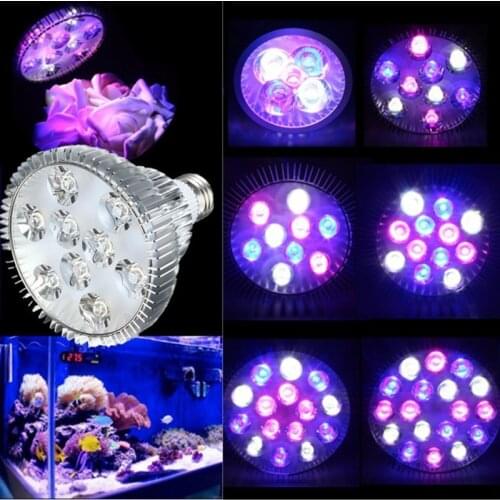 LED Grow Light 15/27/36/45/54W UV IR Led Growing Lamp E27 Aquarium Coral Reef Plant Vegs Growth Led Lamp PAR38 PAR30