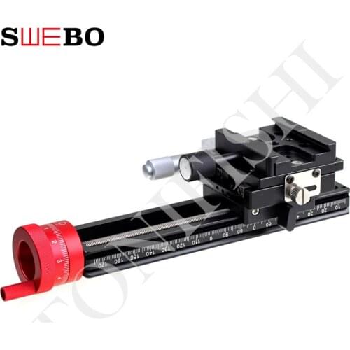 SWEBO dual-speed one-way micrometer pan/tilt, dual-speed rotation/double-precision stacking photography