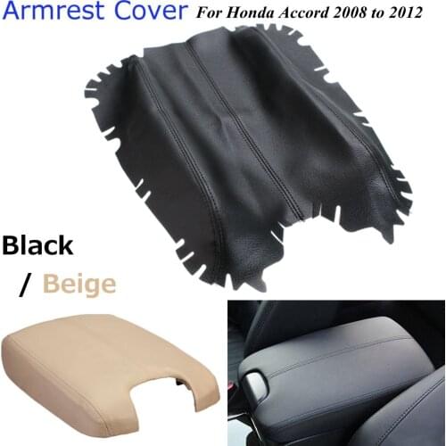1PC Carcom fortable Armrest Cover Leather Console LID Armrest Covers for Honda for Accord 2008 2009 2010 2011 2012 Car Styling