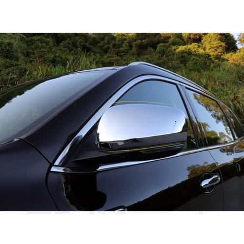 Car Styling Accessories 2PCS ABS Chromed Rearview Mirror Cover Trim For Renault Kadjar 2015 2016 2017