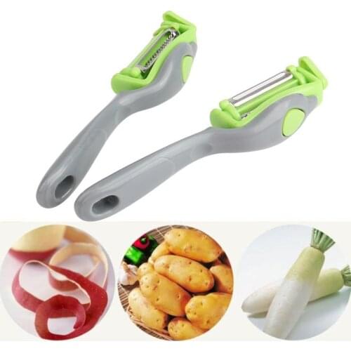 3 In 1 Twirl Peeler Peculiar Kitchen Peelers Multifunction Fruit & Vegetable Peeler Apple Carrot Turnip Radish Vegetable Peeler