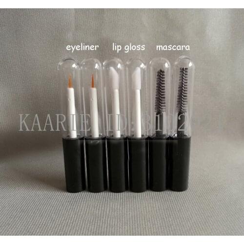 4ML 50pcs/lot Superior Quality Eyeliner Bottle, DIY Empty High-end Plastic Refillable Lip Gloss Container, Cosmetic Mascara Tube