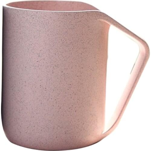 50LB Set of 1 4 Colors Eco-friendly Healthy Wheat Straw Biodegradable Plastic Cup Mug for Kitchen Water Coffee Milk Juice Tea