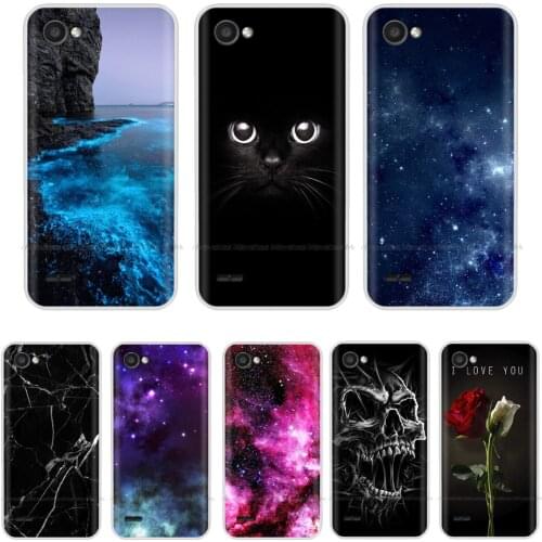 Case for LG Q6 Case Silicone soft Back Cover for LG Q6 Plus coqa bumper coque etui Painted Shells for LG Q 6 Alpha Bags Fundas
