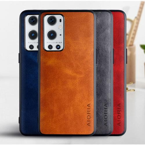 Case for Oneplus 9 Pro 8T 8 Pro funda Luxury Vintage leather skin phone cover for oneplus 9 pro case coque capa Business Vintage