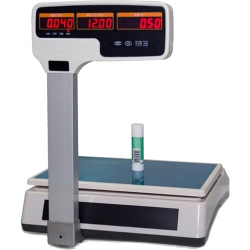 HSPOS 30kg Electronic Digital Scale Weighing Kitchen Scale Balance Cash Register Receipt Scale Price Equipment HS-T30U