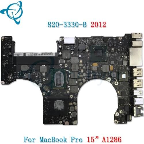ShenYan 820-3330-B 2012 Year A1286 Motherboard for Macbook Pro 15.4" 2.6ghz i7 logic board EMC 2556 MD103 MD104