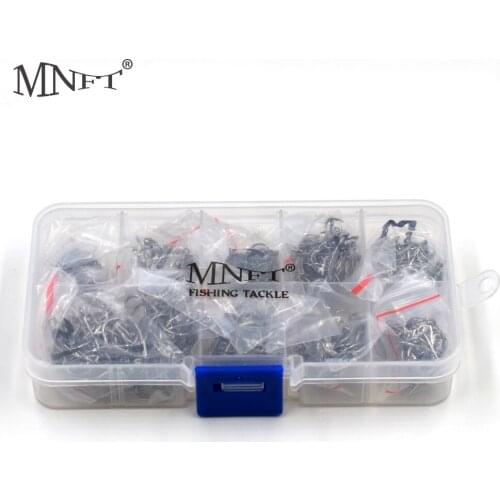 MNFT 500Pcs Carp fishing High Carbon Steel Sharp Fishing Hooks Mixed Size Fishhook #3~12 Box Black Golden Barbed With Hole hooks