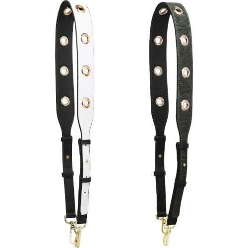 Fashion Circle Wide Shoulder Strap For Bag Leather Strap Handles Long Adjustable Bag Straps Handbag Accessories Crossbody Belt