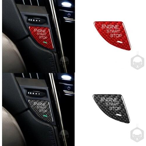 Engine Start Stop Button Cover Sticker with Fragrance Tablet for Cadillac ATS