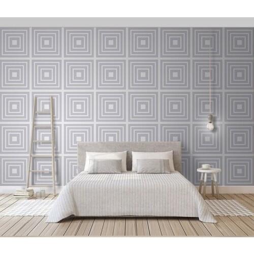 Bacal New Geometry Spiral Grid 3D Wallpaper for Living Room Sofa Background 3d Photo Mural Wall paper Wall stickers