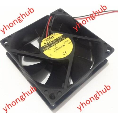 ADDA AD0805LB-A70GL DC 5V 0.23A 80x80x25mm 2-wire Server Cooling Fan