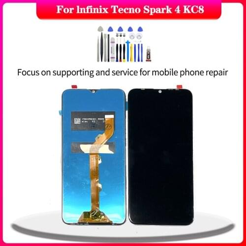 Original Display For Infinix Tecno Spark 4 KC8 lcd Touch Screen Digitizer Assembly For Tecno Spark 4 KC8 lcd Replacement