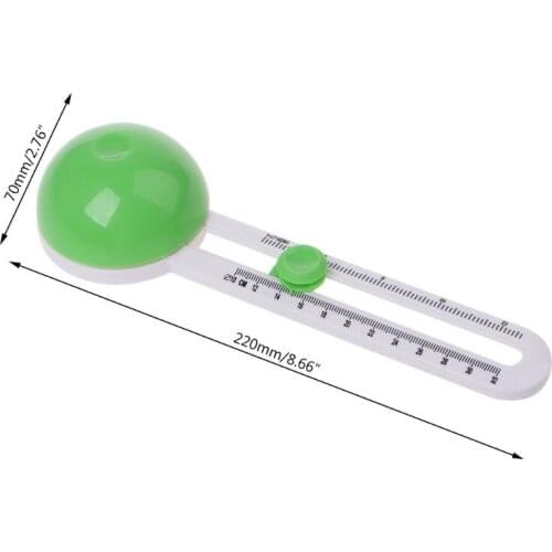 Simple Plastic Round Cutting Knife Model Compass Circle Circular Cutter for Paper Scrapbooking Cards Cutting Tools