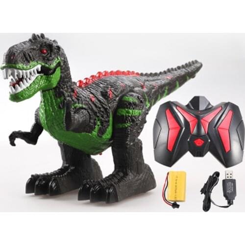 Remote Control Dinosaur Electric RC Toys Walking Tyrannosaurus Rex Rechargeable Dino for Boys Kids with Light and Sound