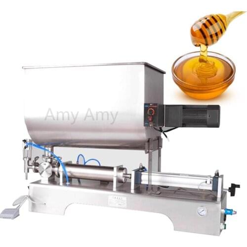 U-shaped hopper Single Head paste Filling Machine Cosmetic oil water quantitative filling machine
