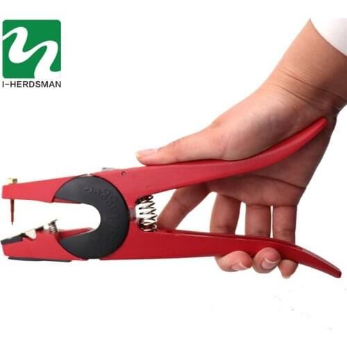 1Pc MZA Farm Cattle Pig Identification Ear Tag Plier Ear Marker Application Sheep Cattle Mark Pliers Feeding and management tool