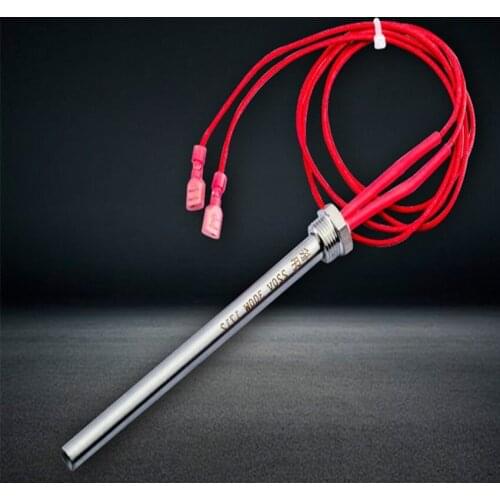 Pellet Stove Igniter Hot Rod Heating Tube Ignitor 10*140/150/170 mm M16*1.5 Thread For Fireplace Grill Stove 300/350W 220V