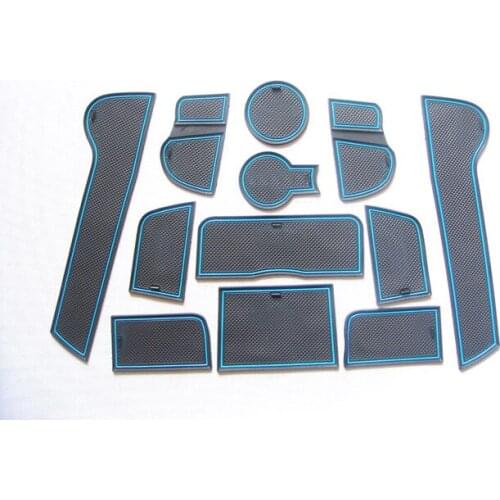 High quality Silica gel Gate slot pad,Teacup pad,Anti-Slip Mat pad(12 pcs) For Kia Sportager 2011 2012