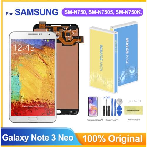 Original Lcd For Samsung Galaxy Note3 Neo N7505 LCD Display Touch Screen Digitizer Assembly For Samsung Galaxy Note 3 Mini Lcd