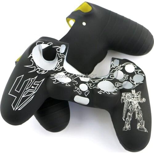 10pcs/lot Silicone Skin Anti-slip Protective Case Cover for PS4/PS4 SLIM/PS4 PRO Controller