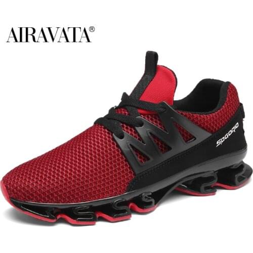 2021Airavata Running Sneakers Mens and Womens Lace Up Blade Shoes Sports Thick Bottom Casual Outdoor Shoes Big Size for Men