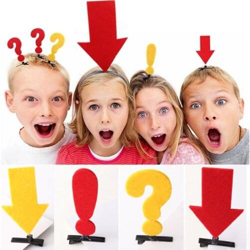 3pcs/lot-Scenic Spot Hot Sale Camera Device Sell Question Mark Exclamation Mark Creative Arrow Hair Clip Hair Accessories