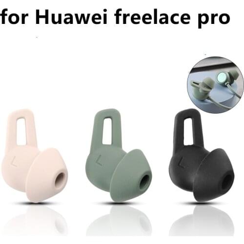 6Pcs Ear pads Replacement for Huawei Freelace pro Wire Earphones Silicone Cushion Covers Caps Earphone Case Earpads Eartips