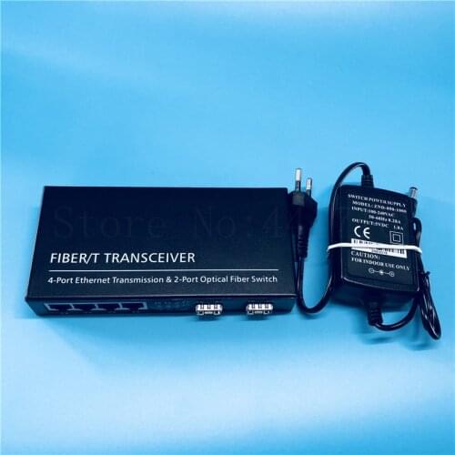 2SFP4E 10/100/1000M Gigabit Ethernet Switch Ethernet Fiber Optical Media Converter 4RJ45&2*SFP fiber Port