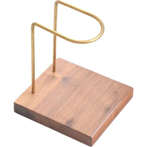 Coffee Filters Holder Wood Base Hand Make Coffee Filter Dripper Pot Rack Holder Stand Coffee Accessory Filter Basket