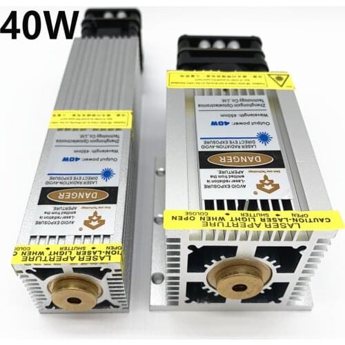Upgraded 40W laser head, high-power blue laser module, ultra-fast engraving of stainless steel and oxidized metal, with PWM TTL